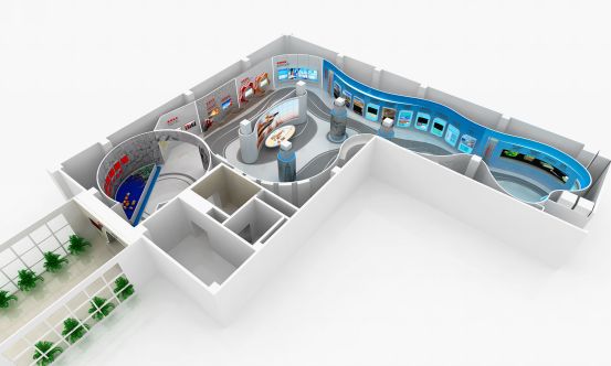 【企業展廳】展廳多媒體設計方案分析插圖